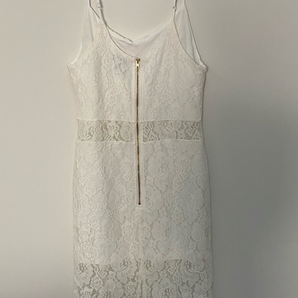 NWOT Aqua for Bloomingdales white lace bodycon S - Picture 5 of 5